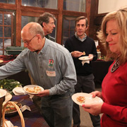 Gene and Patti partaking of the 'stationary table'